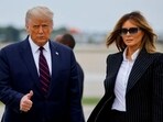 US President Donald Trump walks with first lady Melania Trump at Cleveland Hopkins International Airport in Cleveland, Ohio, on September 29. US President Donald Trump walks with first lady Melania Trump at Cleveland Hopkins International Airport in Cleveland, Ohio, on September 29.