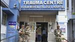 Kolkata: CISF personnel stand guard outside the trauma centre of RG Kar Medical College and Hospital after junior doctors rejoined their duty partially, in Kolkata (PTI)