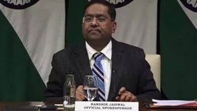 External affairs ministry spokesperson Randhir Jaiswal. (Photo from X)