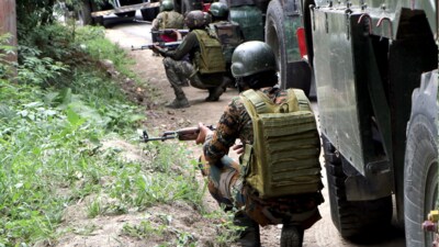Forces, terrorists engaged in a brief gunfight in J&K’s Kishtwar. (Representative Image) Forces, terrorists engaged in a brief gunfight in J&K’s Kishtwar. (Representative Image)