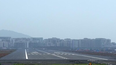 In July and August of this year, Airport Authority of India aircraft conducted instrument landing system trials at the site. (Photo by Bachchan Kumar / Hindustan Times) (HT PHOTO)