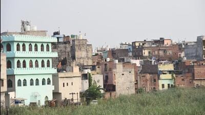 Officials estimate that there are around 45,000 households in Khoda, according to a survey taken up in 2018. They said the numbers may have increased further in the last six years. (Sakib Ali/HT Photo) Officials estimate that there are around 45,000 households in Khoda, according to a survey taken up in 2018. They said the numbers may have increased further in the last six years. (Sakib Ali/HT Photo)