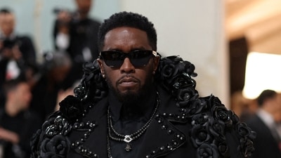 Sean Diddy Combs poses at the Met Gala, an annual fundraising gala held for the benefit of the Metropolitan Museum of Art's Costume Institute with this year's theme "Karl Lagerfeld: A Line of Beauty", in New York City, New York, U.S., May 1, 2023. (REUTERS)