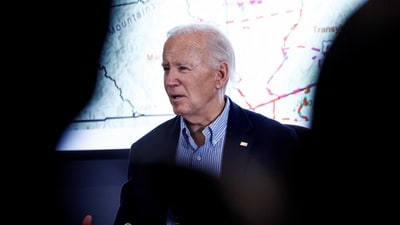 Joe Biden mocked for saying those who doubt climate change’s role in Hurricane Helene are ‘brain dead’ (REUTERS/Evelyn Hockstein) (REUTERS)
