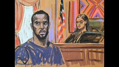 Sean "Diddy" Combs stands before U.S. Magistrate Judge Robyn Tarnofsky after prosecutors brought three criminal charges against him in federal court in the Manhattan borough of New York City, U.S., September 17, 2024 in this courtroom sketch. REUTERS/Jane Rosenberg (REUTERS) Sean "Diddy" Combs stands before U.S. Magistrate Judge Robyn Tarnofsky after prosecutors brought three criminal charges against him in federal court in the Manhattan borough of New York City, U.S., September 17, 2024 in this courtroom sketch. REUTERS/Jane Rosenberg (REUTERS)
