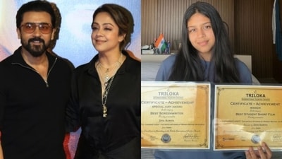 Suriya and Jyotika's daughter also won awards for her documentary.