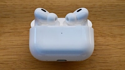 The new Apple Airpods 4 on display upon release on September 20, 2024 at the Apple Store at The Grove in Los Angeles, California. (Frederic J. Brown/AFP) The new Apple Airpods 4 on display upon release on September 20, 2024 at the Apple Store at The Grove in Los Angeles, California. (Frederic J. Brown/AFP)