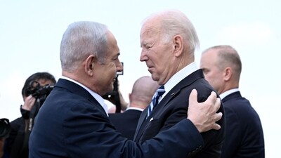 US President Joe Biden was asked if he would allow Israel to retaliate against Iran. (AFP) US President Joe Biden was asked if he would allow Israel to retaliate against Iran. (AFP)