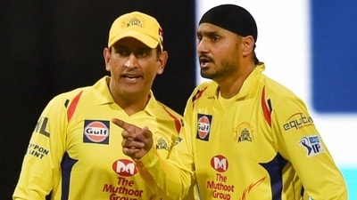 MS Dhoni and Harbhajan Singh while playing for CSK MS Dhoni and Harbhajan Singh while playing for CSK