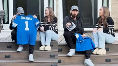 Eminem reveals his daughter Hailie Jade is pregnant with her first child in emotional new music video (YouTube) Eminem reveals his daughter Hailie Jade is pregnant with her first child in emotional new music video (YouTube)