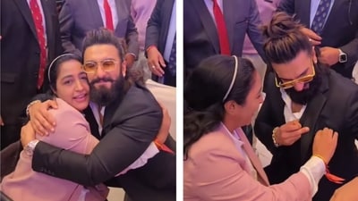 Ranveer Singh recently met Indian para Olympic athlete Kanchan Lakhani at Antilia.