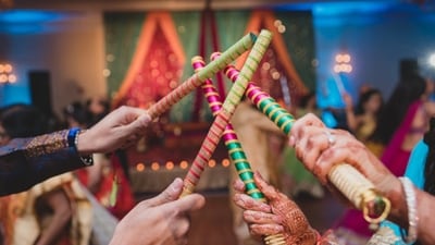 The traditional Indian dance forms, Dandiya and Garba are highly effective as forms of exercise. (Photo: Shutterstock) The traditional Indian dance forms, Dandiya and Garba are highly effective as forms of exercise. (Photo: Shutterstock)