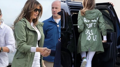 Melania Trump sets the record straight on the meaning behind her controversial 2018 jacket Melania Trump sets the record straight on the meaning behind her controversial 2018 jacket