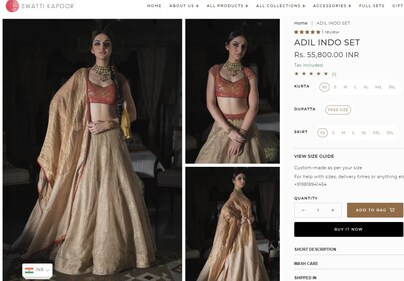 The price of Mira Rajput's ensemble.