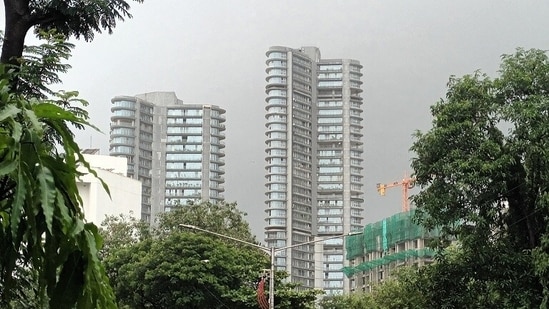 In perhaps the most expensive real estate deal in Mumbai’s suburb Borivali, a 4 BHK luxury apartment was sold for ₹14 crore with the per sq ft rate amounting to ₹56,000 per sq ft (Mehul R Thakkar/HT)