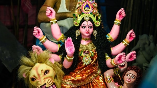 The idol itself is made entirely from natural materials like clay, straw, bamboo and wood. Representational Image (PTI)