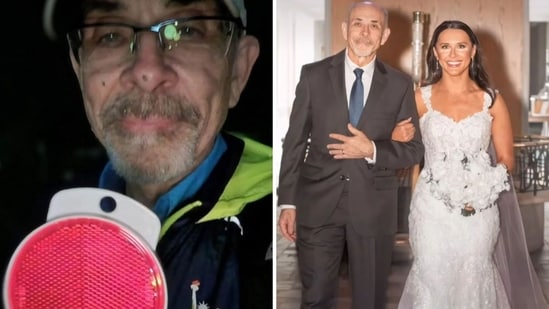 The image shows the dad who walked 50 km to reach his daughter's wedding. (Instagram/@goodnews_movement)