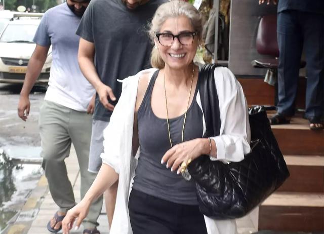Dimple Kapadia went grey during the lockdown, saying that it was “empowering”. Dimple Kapadia went grey during the lockdown, saying that it was “empowering”.