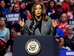 US Vice President Kamala Harris speaks during a campaign event in Madison, Wisconsin, US, on Friday, Sept. 20, 2024. Harris on Friday spotlighted the death of a woman in Georgia who was unable to obtain access to a legal abortion, laying the blame on Donald Trump and his role in the US Supreme Court overturning protections for the procedure. Photographer: Alex Wroblewski/Bloomberg