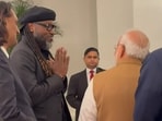 Chris Gayle meets PM Narendra Modi during Jamaican PM's official visit to India Chris Gayle meets PM Narendra Modi during Jamaican PM's official visit to India