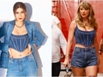 Kriti Sanon and Taylor Swift rock the denim-on-denim look. Kriti Sanon and Taylor Swift rock the denim-on-denim look.
