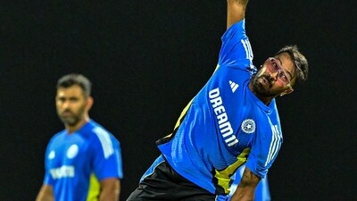 India's Hardik Pandya (R) delivers the ball during a practice session ahead of their first Twenty20 cricket match against Sri Lanka (AFP) India's Hardik Pandya (R) delivers the ball during a practice session ahead of their first Twenty20 cricket match against Sri Lanka (AFP)