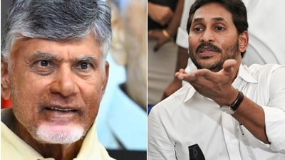 Andhra Pradesh chief minister Chandrababu Naidu and ex-CM Jagan Mohan Reddy. Andhra Pradesh chief minister Chandrababu Naidu and ex-CM Jagan Mohan Reddy.