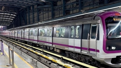 After 2017, the footfalls in the metro have rapidly increased along with the network in the city. (X/@bykarthikreddy) After 2017, the footfalls in the metro have rapidly increased along with the network in the city. (X/@bykarthikreddy)