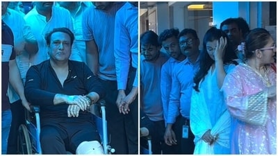 Govinda was discharged from the hospital after his gunshot injury, leaving daughter Tina in tears Govinda was discharged from the hospital after his gunshot injury, leaving daughter Tina in tears