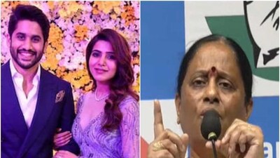 Konda Surekha alleged that KT Rama Rao of the BRS had caused the divorce of actors Samantha Ruth Prabhu and Naga Chaitanya. (ANI)