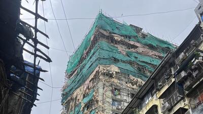 Mumbai, India – July 29, 2024: A view of Economic House, 1st Flank Road, Dongri, in Mumbai, India, on Monday, July 29, 2024. (Photo by Bhushan Koyande/HT Photo) Mumbai, India – July 29, 2024: A view of Economic House, 1st Flank Road, Dongri, in Mumbai, India, on Monday, July 29, 2024. (Photo by Bhushan Koyande/HT Photo)
