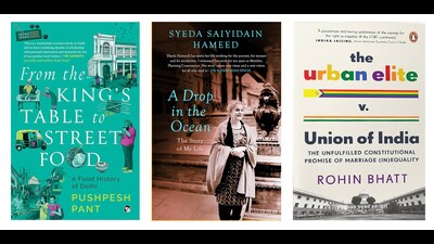 On the reading list this week is a food trip through the capital’s many historical eras down to the present, a memoir about a life engaged in the fight for human rights, and a volume on queer rights in India. (HT Team) On the reading list this week is a food trip through the capital’s many historical eras down to the present, a memoir about a life engaged in the fight for human rights, and a volume on queer rights in India. (HT Team)