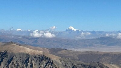 A view of the Mount Kailash from Old Lipulekh, Uttarakhand. Mount Kailash darshan from India? Uttarakhand Tourism launches new route for pilgrims (PTI Photo) A view of the Mount Kailash from Old Lipulekh, Uttarakhand. Mount Kailash darshan from India? Uttarakhand Tourism launches new route for pilgrims (PTI Photo)