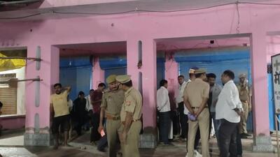 Police personnel investigate after four members of a family were shot dead at their home, in Amethi, Thursday. (PTI Photo) Police personnel investigate after four members of a family were shot dead at their home, in Amethi, Thursday. (PTI Photo)
