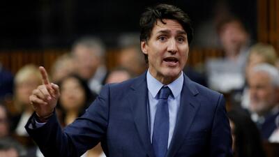 Prime Minister Justin Trudeau speaks during Question Period in the House of Commons on Parliament Hill in Ottawa, Ontario, Canada, on September 25 (REUTERS)