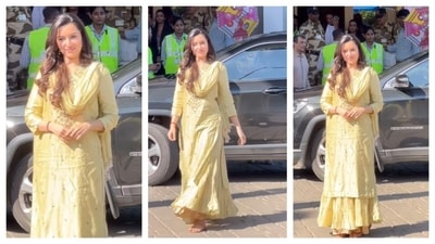 Shraddha Kapoor glowed in a bright yellow sharara suit. Iconic for her simplistic look, this look proved that one can never go wrong by keeping the outfit minimalistic. Minimalistic style always radiate glam. (Instagram/@varindertchawla) Shraddha Kapoor glowed in a bright yellow sharara suit. Iconic for her simplistic look, this look proved that one can never go wrong by keeping the outfit minimalistic. Minimalistic style always radiate glam. (Instagram/@varindertchawla)