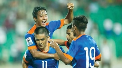 Football legend Sunil Chhetri with his India teammates (INSTAGRAM/@LZCHHANGTE) Football legend Sunil Chhetri with his India teammates (INSTAGRAM/@LZCHHANGTE)