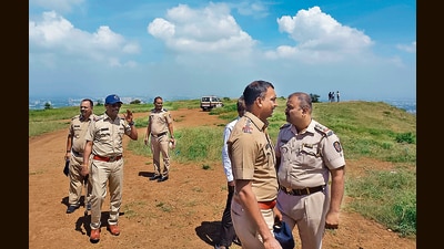 The crime was reported near a police help centre which was closed at the time of incident. (MAHENDRA KOLHE/ HT PHOTO) The crime was reported near a police help centre which was closed at the time of incident. (MAHENDRA KOLHE/ HT PHOTO)