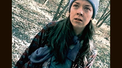The three actors - Heather Donahue (above), Joshua Leonard and Michael C Williams - were sent out each day with GPS coordinates to follow. All dialogue was ad-libbed. The three actors - Heather Donahue (above), Joshua Leonard and Michael C Williams - were sent out each day with GPS coordinates to follow. All dialogue was ad-libbed.