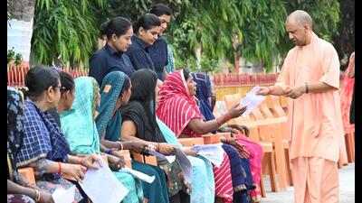 UP CM Yogi Adityanath listening to people’s problems at Janata Darshan event in Gorakhpur on October 4. (HT photo) UP CM Yogi Adityanath listening to people’s problems at Janata Darshan event in Gorakhpur on October 4. (HT photo)