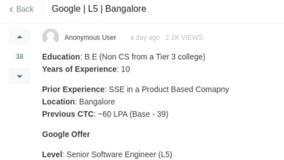 A JP Morgan developer in Bengaluru shared a Google job offer, sparking debates on experience and education on social media. (X/@codingmickey) A JP Morgan developer in Bengaluru shared a Google job offer, sparking debates on experience and education on social media. (X/@codingmickey)