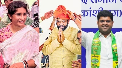 The key contesting parties in the fray are BJP, Congress, AAP, INLD-BSP and JJP-Azad Samaj Party. The key contesting parties in the fray are BJP, Congress, AAP, INLD-BSP and JJP-Azad Samaj Party.