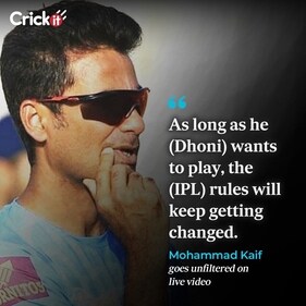 Mohammad Kaif felt that MS Dhoni’s legacy warrants such considerations Mohammad Kaif felt that MS Dhoni’s legacy warrants such considerations