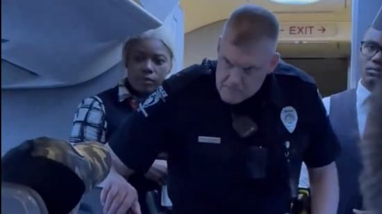Charlotte-Mecklenburg Police is enquiring the passenger about the alleged altercation on American Airlines Flight AA310. (X/Arjun Singh)
