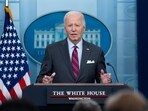 President Joe Biden speaks at the top of the daily briefing at the White House in Washington, Friday, Oct. 4, 2024. (AP Photo/Ben Curtis) President Joe Biden speaks at the top of the daily briefing at the White House in Washington, Friday, Oct. 4, 2024. (AP Photo/Ben Curtis)