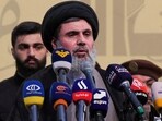 Senior Hezbollah official Hashem Safieddine speaks in Beirut's southern suburbs, Lebanon. 