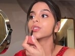 Suhana Khan shared her quick makeup tips when she's running late. 