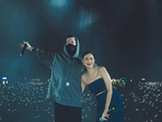 Alia Bhatt posed with Alan Walker at his show in Bengaluru.