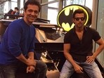 Arfeen Khan with Hrithik Roshan.
