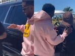 Diddy appears to be patting down Justin Bieber in a 3-year-old video to check for a wire. The video went viral again after Homeland Security raided his LA and Miami homes in the wake of several sexual assault allegations.